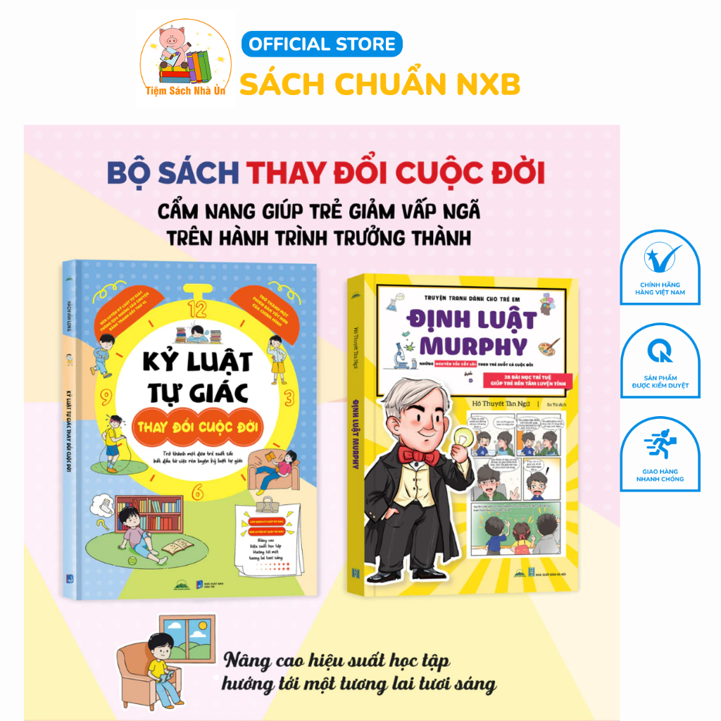 Sách - Combo Kỷ Luật Tự Giác và Định Luật Murphy