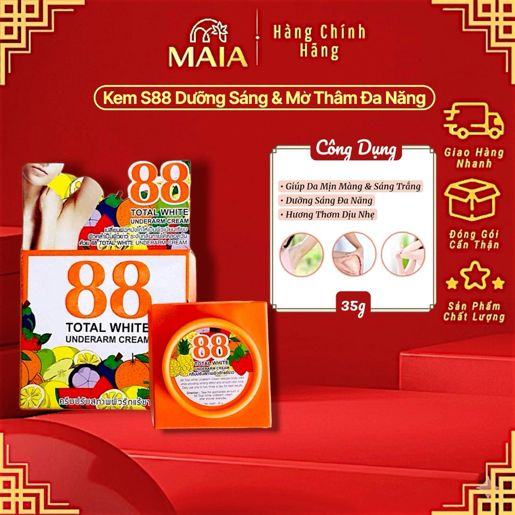 Kem Dưỡng Sáng Nách Và Bikini Total White 88/S88 Giúp Da Sáng Mịn Không Khô Ráp