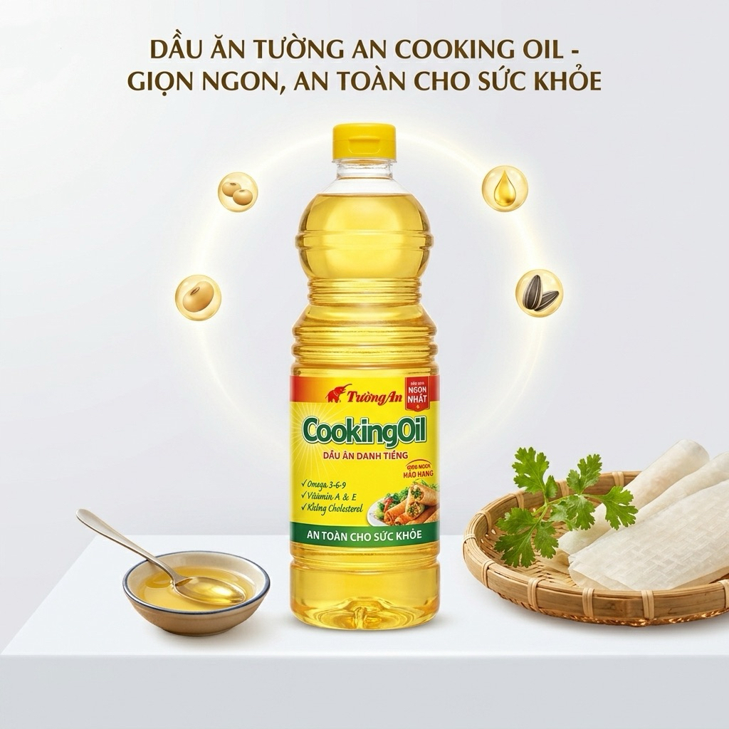 Dầu ăn Cooking Tường An 1L