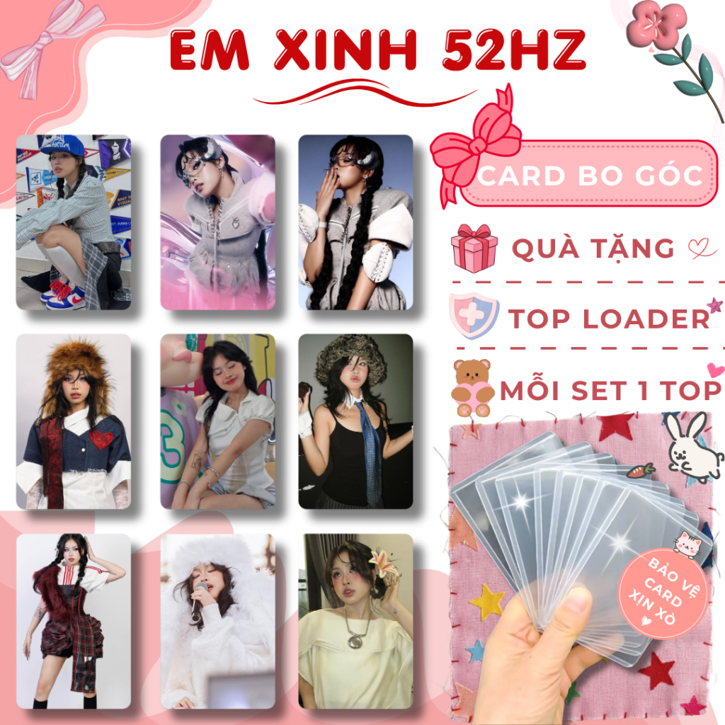 Thẻ Card Bo Góc 52Hz – Card Ảnh Mini Làm Quà Tặng