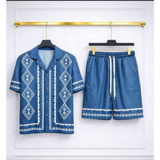 Đồ Bộ Pijama Cộc Tay Nam Mặc Mùa Hè Chất Lụa Latin Cực Mát - Hàng Siêu Cấp New 2026