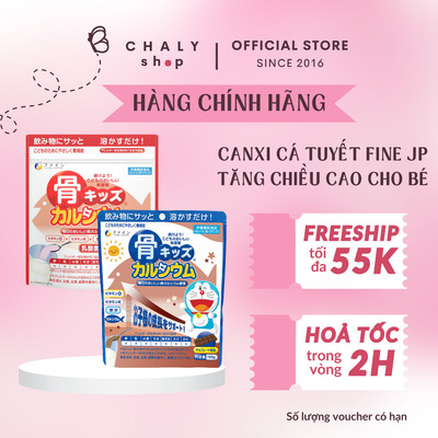 Bột canxi cá tuyết Kids Calcium Fine 140g Nhật Bản - Bổ sung canxi & dưỡng chất giúp tăng chiều cao