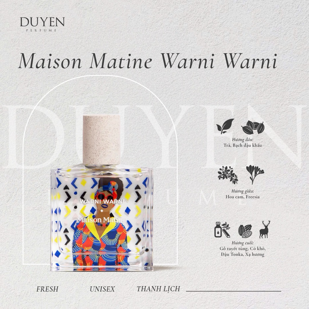 5ml/10ml ~ Nước hoa Unisex Maison Matine Warni Warni duyenperfume