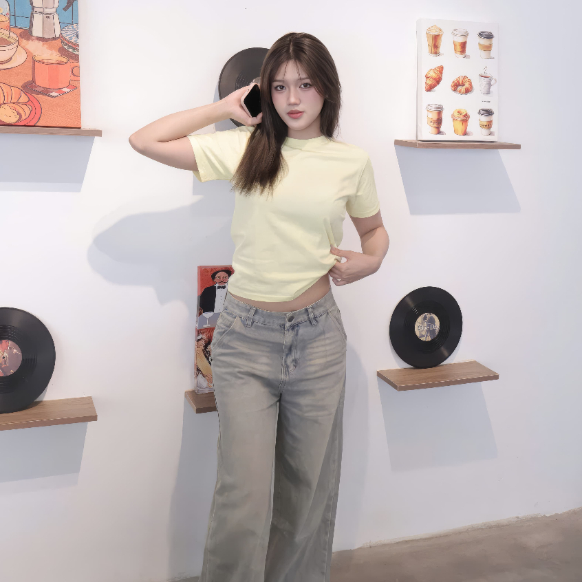 Áo Baby Tee Nữ Letastore Cotton Co Giãn 2 Chiều - Áo Thun Form Fit Trơn Basic Cao Cấp Tôn Dáng Nhiều Màu | BigBuy360 - bigbuy360.vn