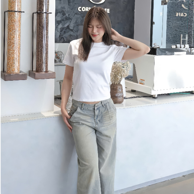 Áo Baby Tee Nữ Letastore Cotton Co Giãn 2 Chiều - Áo Thun Form Fit Trơn Basic Cao Cấp Tôn Dáng Nhiều Màu | BigBuy360 - bigbuy360.vn