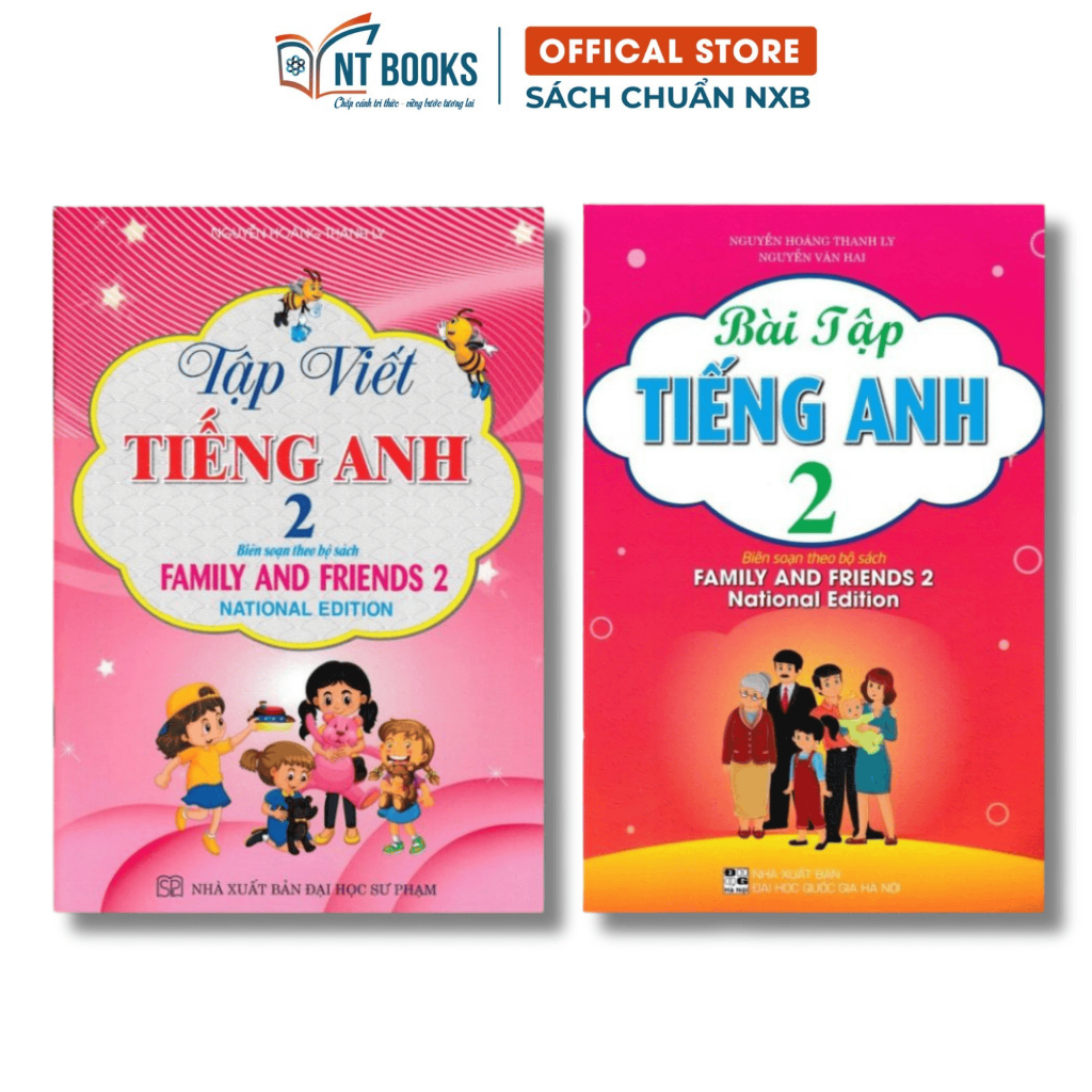 Sách - Combo Bài Tập + Tập Viết Tiếng Anh Lớp 2 - National Edition (Biên Soạn Theo Bộ Sách Family An