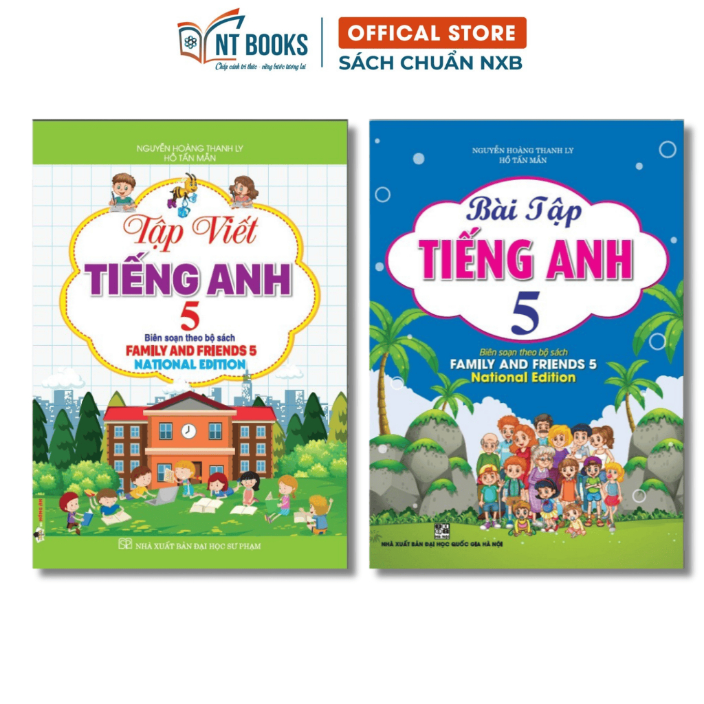 Sách - Combo Bài Tập Tiếng Anh + Tập Viết Tiếng Anh Lớp 5 (Bộ Sách Family And Friends 5 National Edi