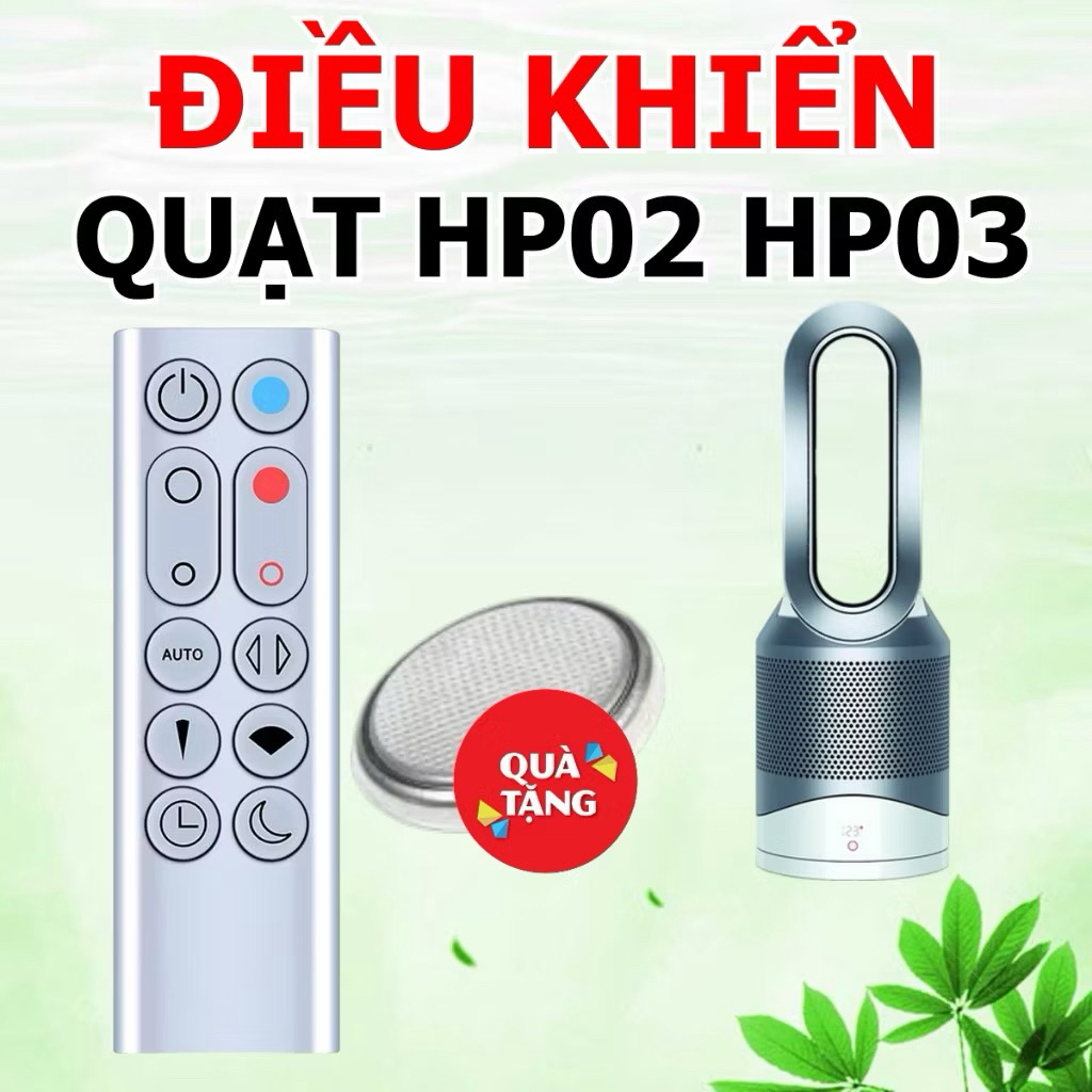 điều khiển quạt không cánh Dyson HP02/HP03 tặng pin