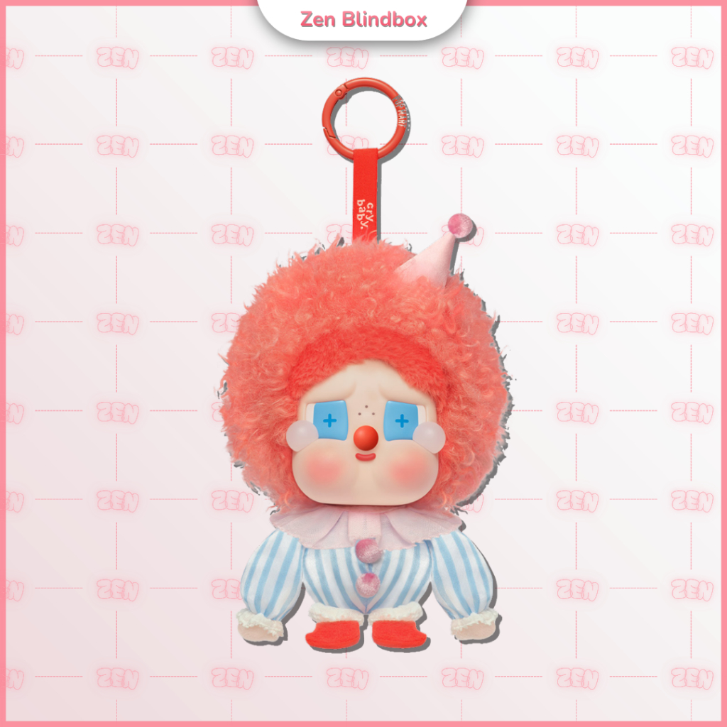 [CHÍNH HÃNG] Crybaby Why so Serious Móc Khóa Gấu Bông Crybaby Chú Hề 17cm