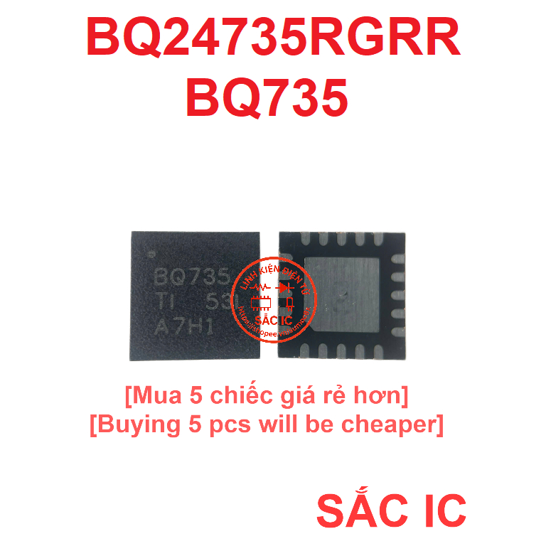 [BQ39] BQ24735RGRR 24735 BQ24735 BQ735 PQ735 735 ic nguồn trên bo mạch - Mới nguyên bản - Original N