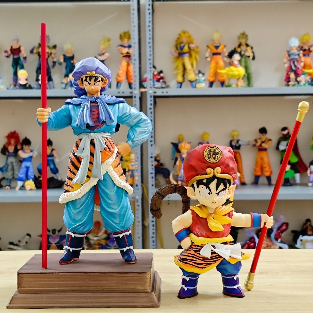 Mô hình Dragon ball - Goku JJ & Gohan VF ngộ không cao 33cm - 24cm