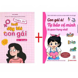 Sách - Combo 2 Cuốn: Thì Thầm Tuổi Dậy Thì Con Gái và Con Gái À! Bảo Vệ Bản Thân Mình Là Quan Trọng Nhất (màu)