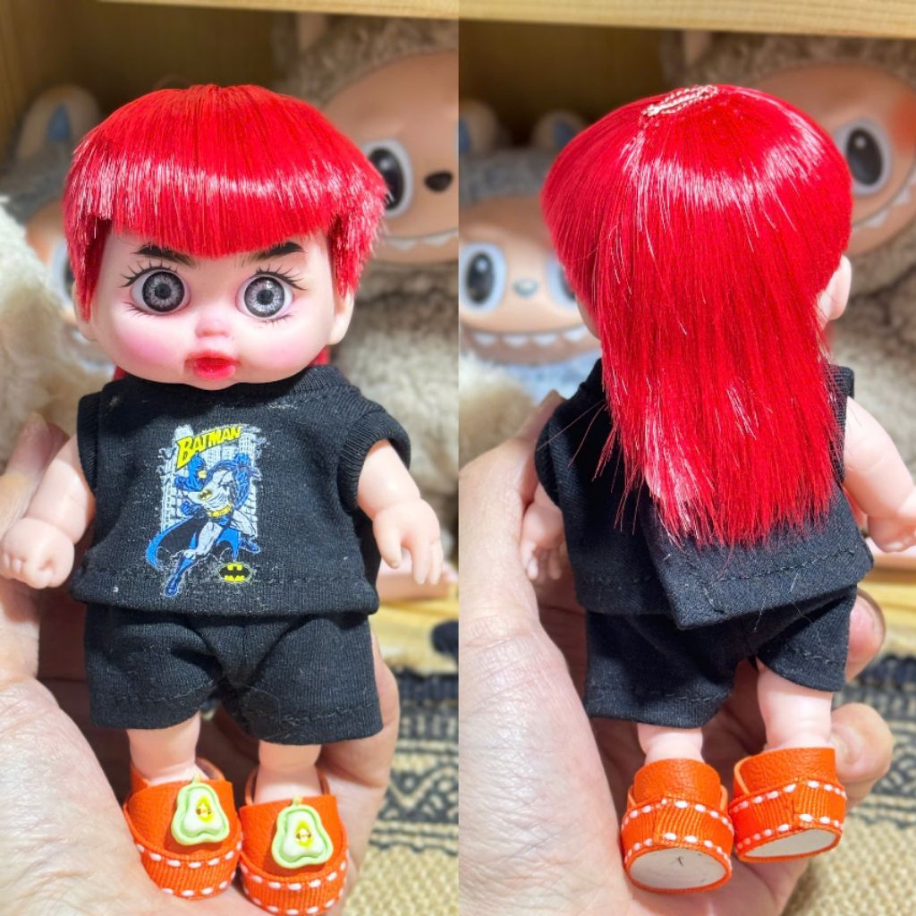 Mẫu mới búp bê 5in bé trai tóc có gáy kèm quần áo. Toy