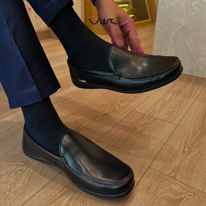 Giày Lười Nam Driving Moccasin Vuki Da Bò cao cấp
