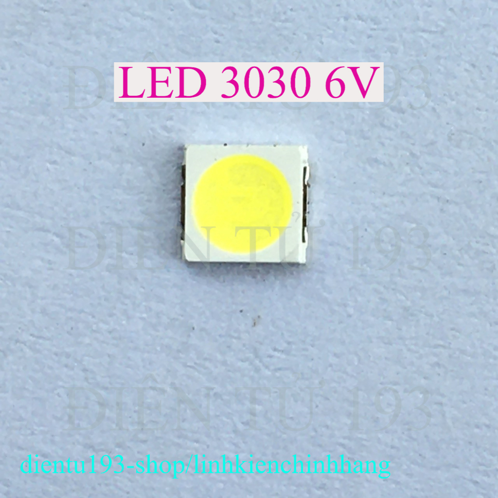 TÚI 20 CÁI LED TRẮNG 3030 6VOL ( chíp led 3030 loại 6 vol)