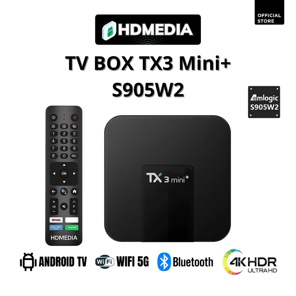 TV BOX HDMEDIA TX3 mini+ CPU S905W2 Bảo Hành 1 Năm, Biến TV Thường thành Android TV