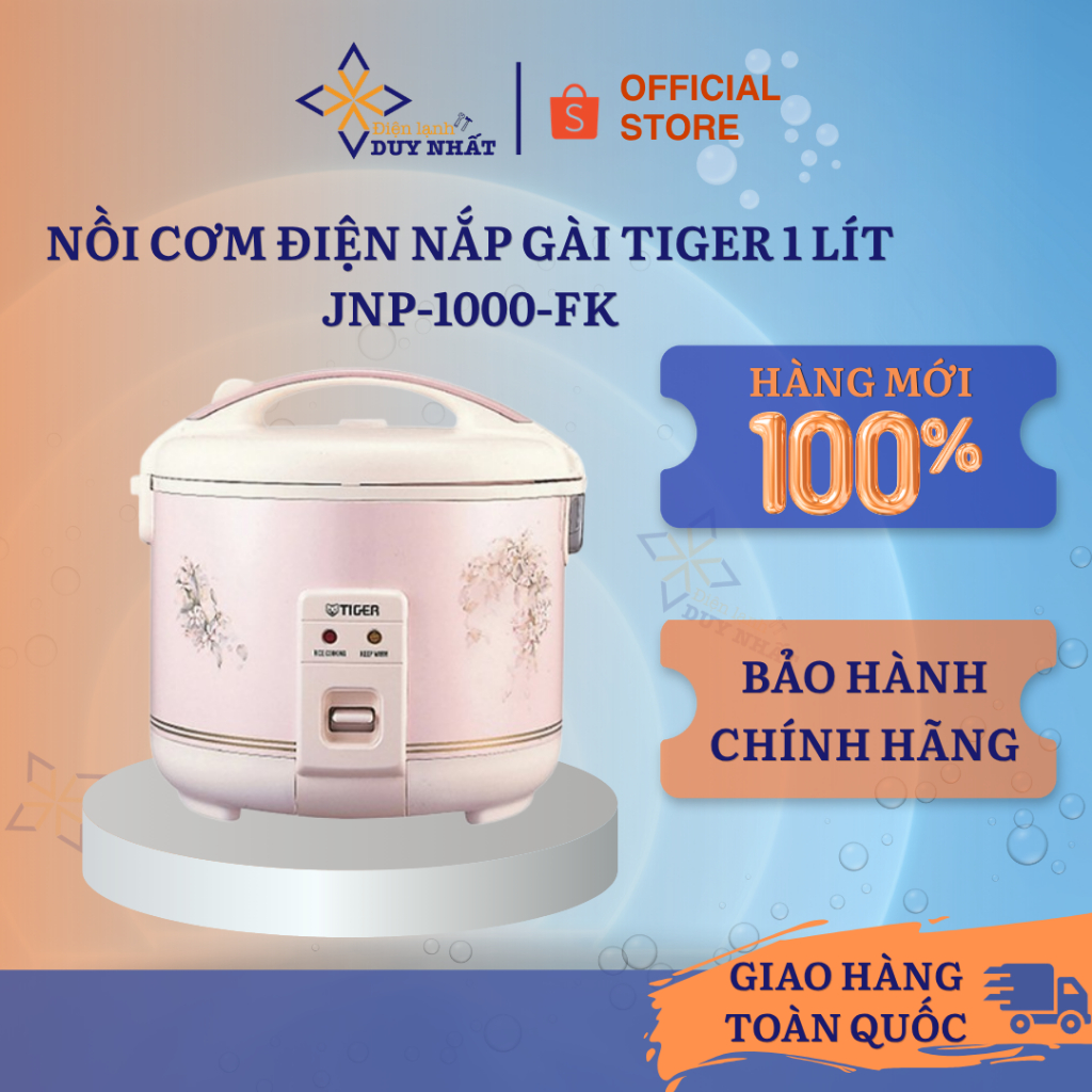 Nồi cơm điện nắp gài Tiger 1 lít JNP-1000-FK