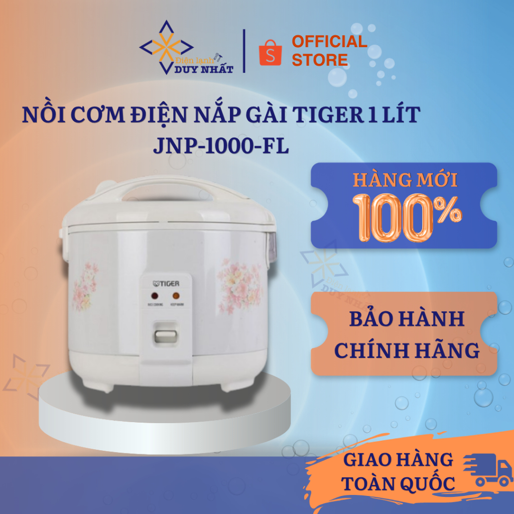 Nồi cơm điện nắp gài Tiger 1 lít  JNP-1000-FL