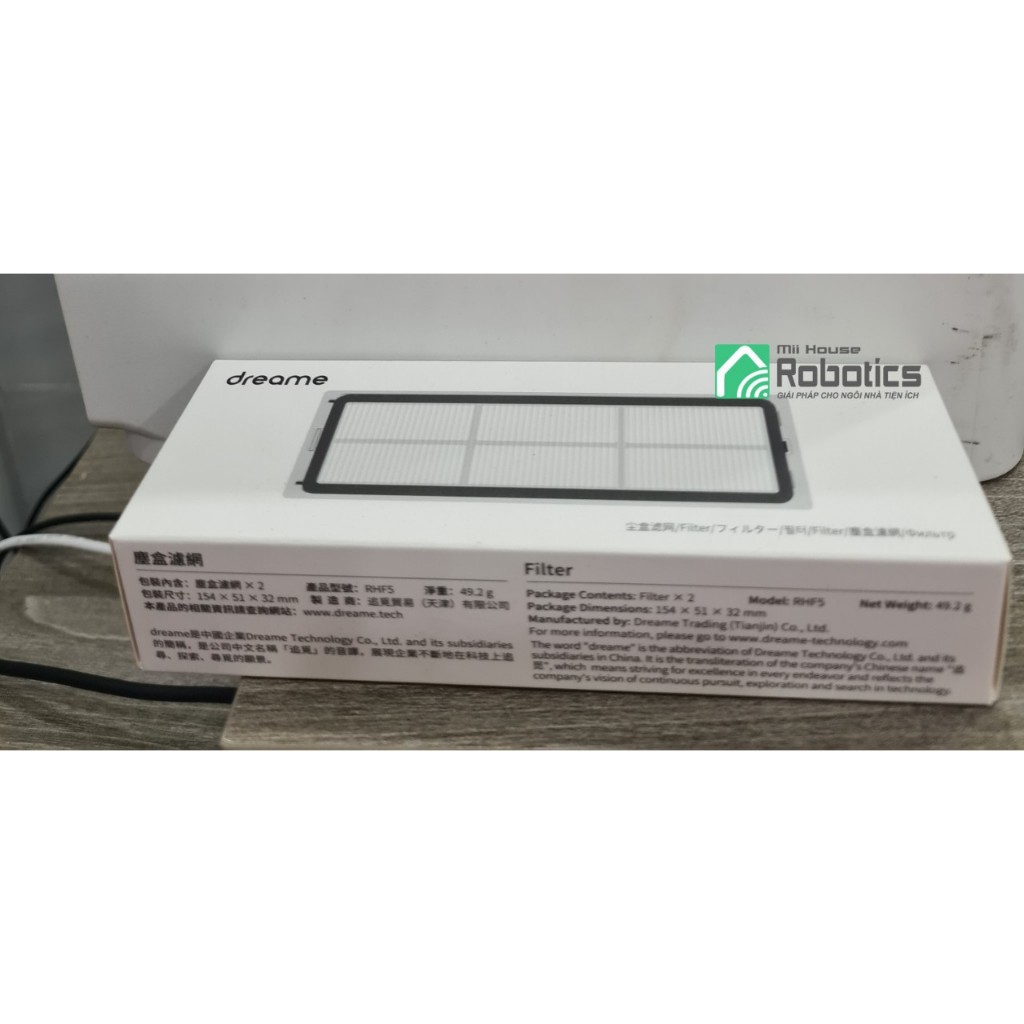 Hộp 2 lọc hãng Dreame D10s Plus / L10 Prime / L10 Ultra / L10s Pro / S10 Series / W10 Pro / Z10 Pro