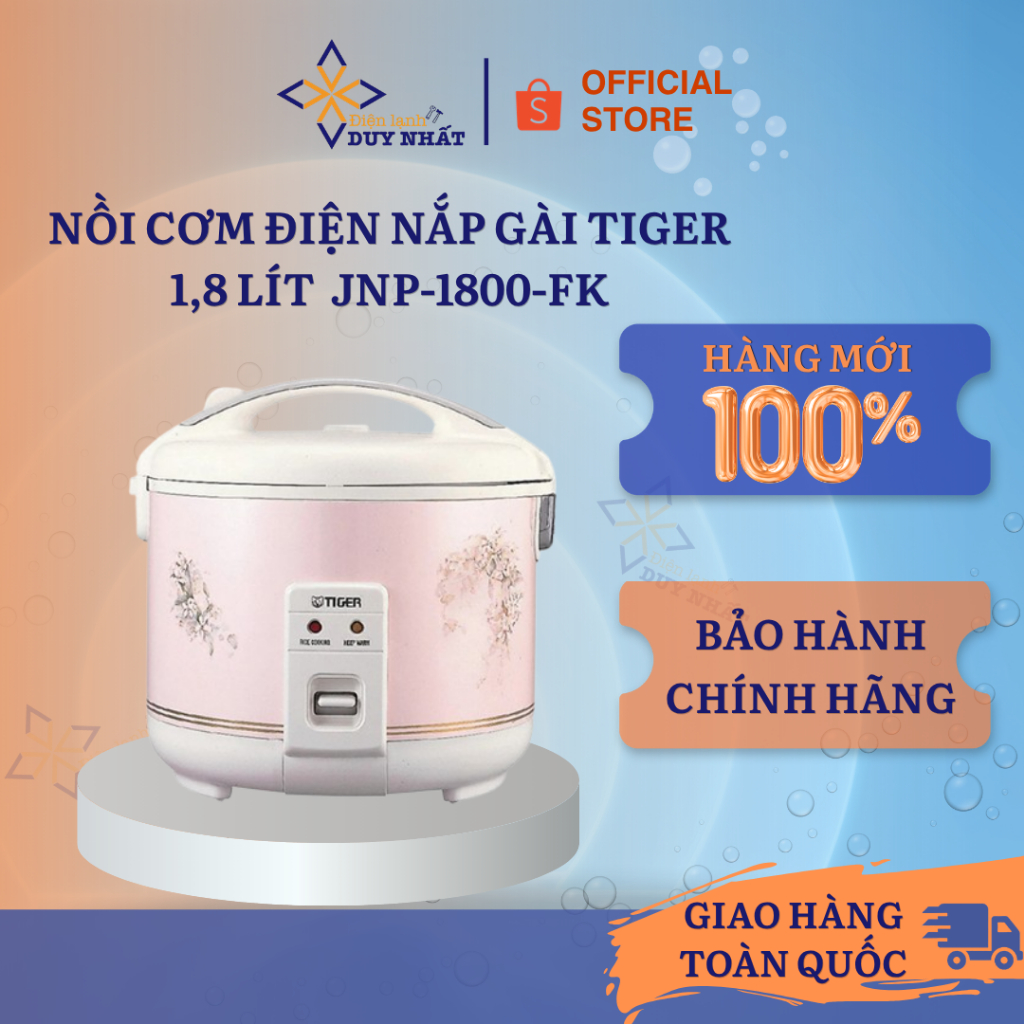 Nồi cơm điện nắp gài Tiger 1,8 lít  JNP-1800-FK