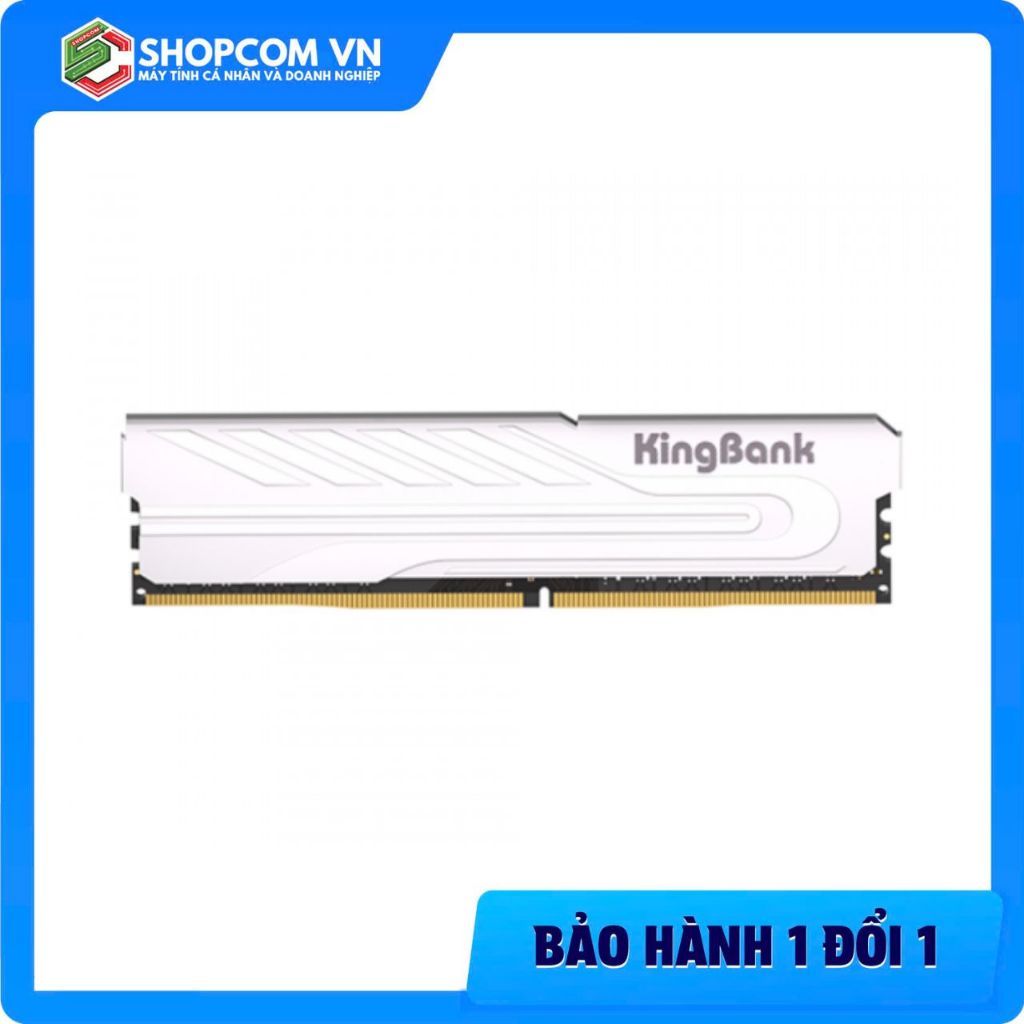RAM Kingbank DDR4 16GB 3200MHz KJXS Tản Nhiệt Trắng – Hỗ Trợ Intel AMD, Bus 3200 Gaming PC