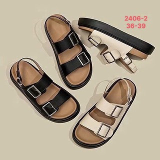 Dép Sandal đế cao quai chéo cao cấp, xăng đan thời trang nữ