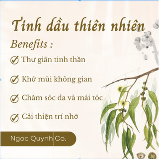Tinh dầu Vỏ Quế thiên nhiên nguyên chất - Xông phòng thơm mát, thư giãn, ngủ ngon - 10ml/ 20ml/50ml/ 100ml