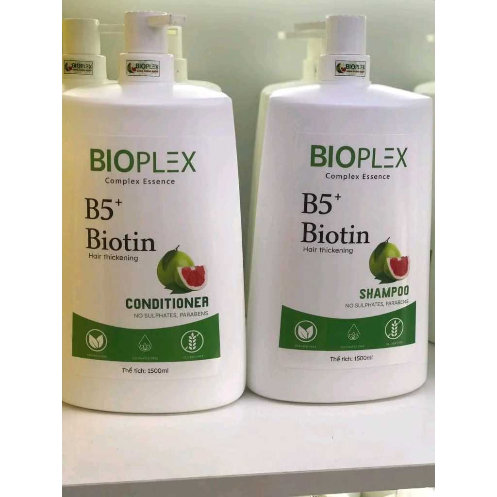 Dầu Gội Bưởi BIOPLEX B5 Biotin 1500ml Giảm Rụng Tóc, Kích Mọc Tóc, Phục Hồi Tóc Hư Tổn