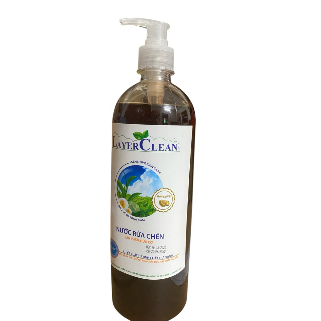 Nước rửa chén hữu cơ. Layer Clean