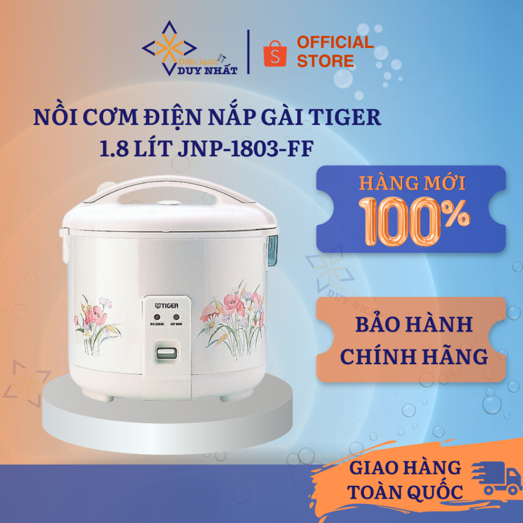 Nồi cơm điện nắp gài Tiger 1.8 lít JNP-1803-FF