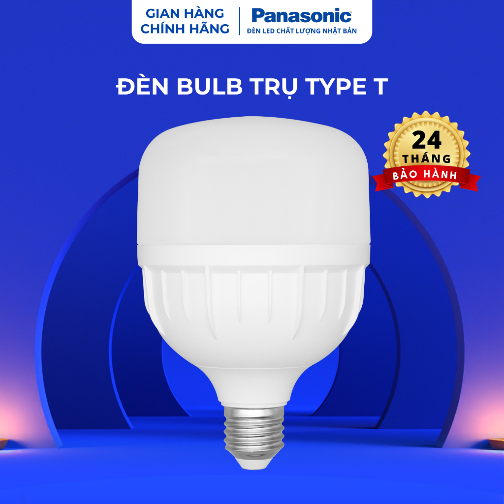 Led Bulb Trụ Panasonic Ánh sáng trắng 6500K, Tiết kiệm điện, Bảo hành 2 năm 1 đổi 1