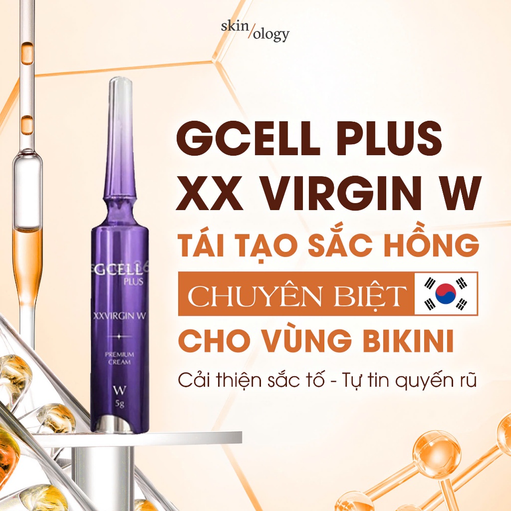 Kem Gcell XXVIRGIN Hàn Quốc - Dưỡng Hồng Vùng Nhạy Cảm, Nhũ Hoa Tự Nhiên, Giảm Thâm Sạm Hiệu Quả