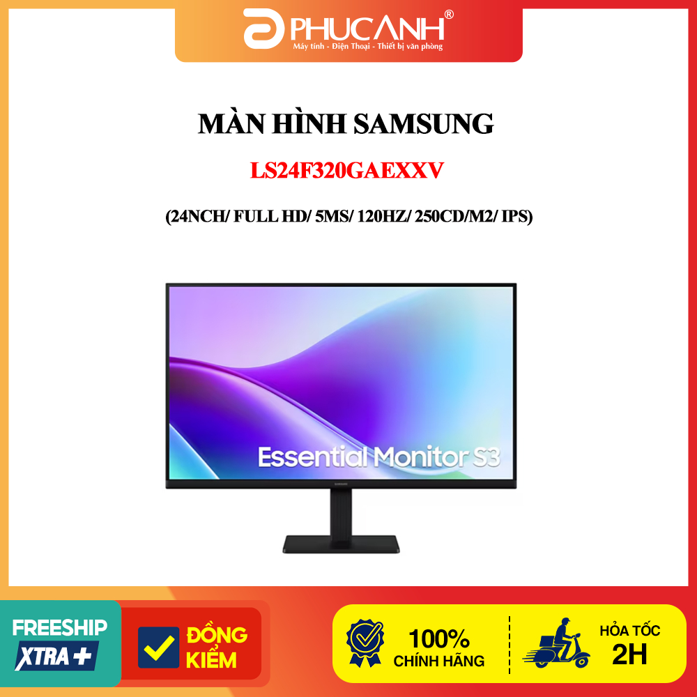 Màn hình Samsung LS24F320GAEXXV (24nch/ Full HD/ 5ms/ 120Hz/ 250cd/m2/ IPS)