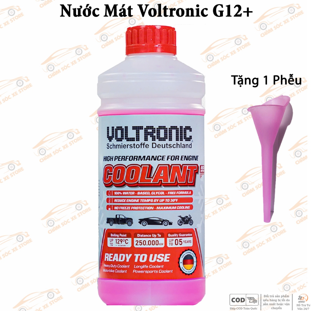 Nước Làm Mát VOLTRONIC G11 Và Voltronic G12+ Tặng Kèm 1 Phễu
