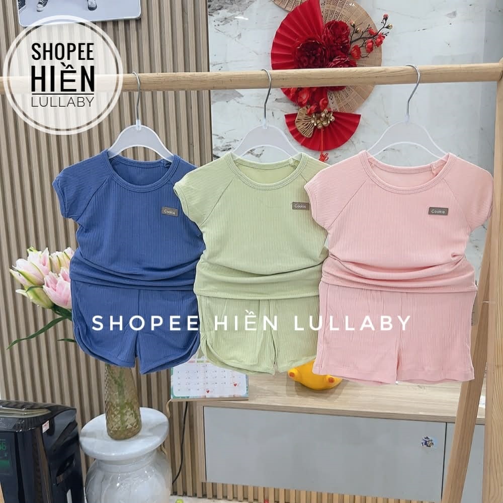 [Cookie/Chính Hãng] Bộ cộc tay Cookie Raglan form ôm cho bé từ 6 tháng đến 5 tuổi