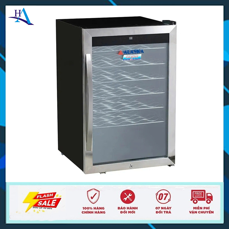 Tủ Lạnh Alaska JC-48 - Tủ Rượu Vang 48 Chai, Thiết Kế Sang Trọng, Dung Tích Lớn