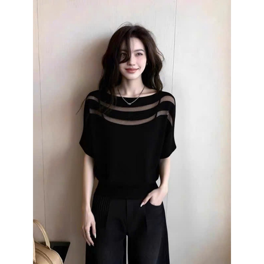 Áo Bigsize Nữ Tú Mỡ Áo Bigsize Thiết Kế Kiểu Cánh Dơi Cổ Tròn Đi Chơi Đi Tiệc Đủ Size 45-80kg AK0429