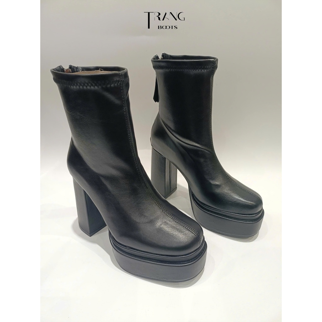 PLATFORM ANKLE BOOTS ĐẾ ĐÚP