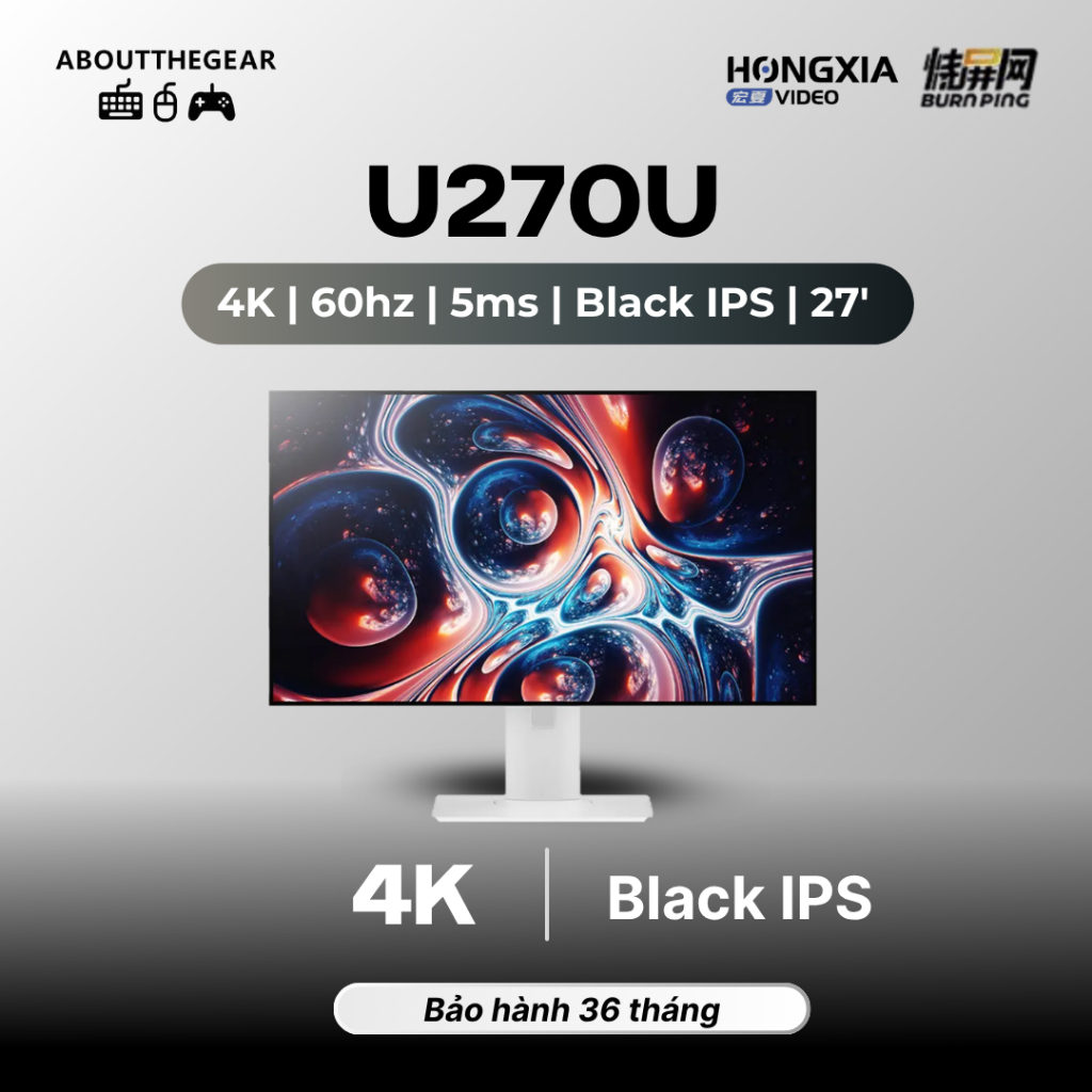 Màn hình đồ họa 4K Black IPS Hongxia U270U (NEWSEAL-BH 36 THÁNG) | BigBuy360 - bigbuy360.vn