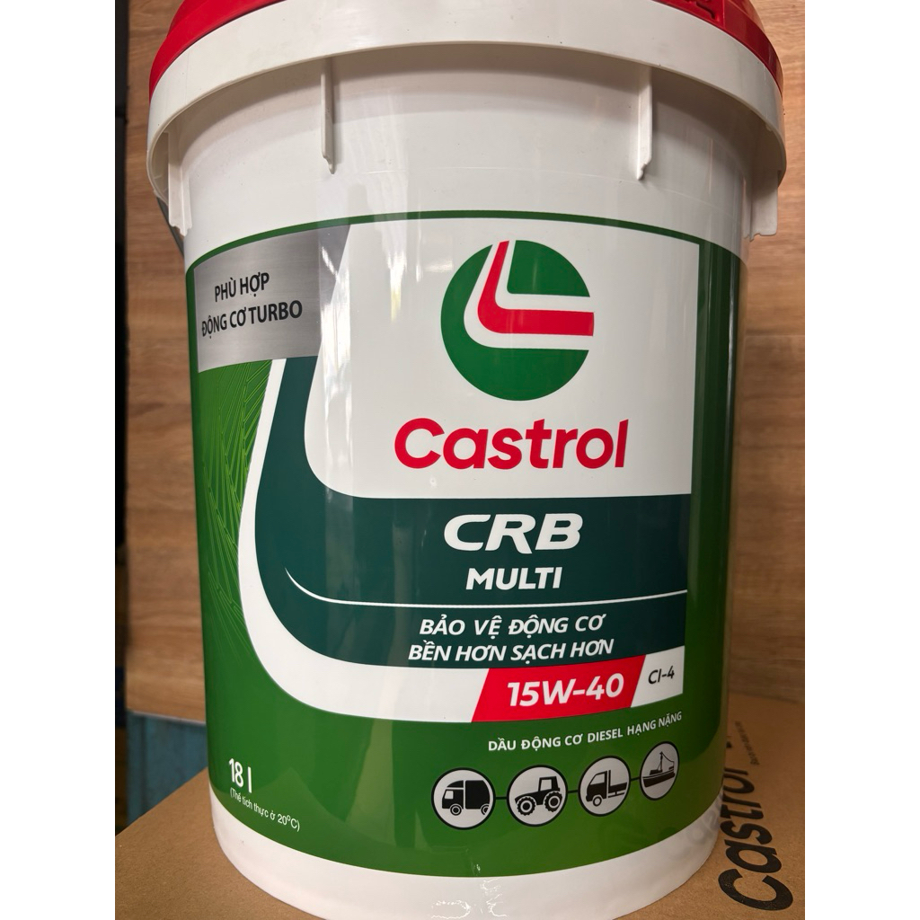 Dầu nhớt castrol CRB Mutil 15w40 18lit
