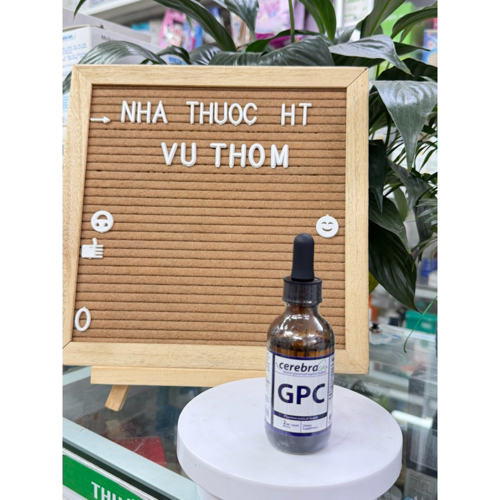 ( 1 Lọ ) GPC cerebra lọ 60ml - [ Hàng Mỹ ] Cerebra GPC Nutrasal - Bổ não, Dẫn Truyền Não, Cải Thiện 