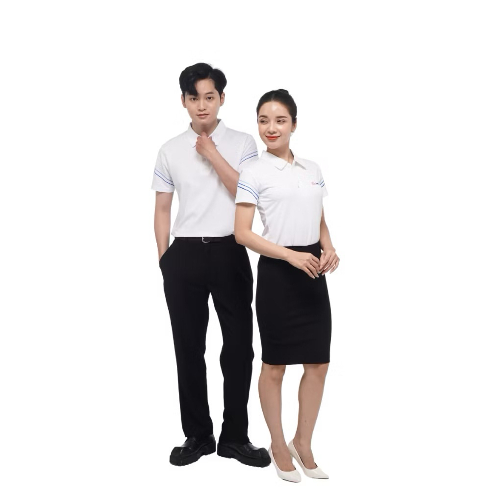 Áo đồng phục ngân hàng MB Bank nam nữ chất vải airycool thoáng mát