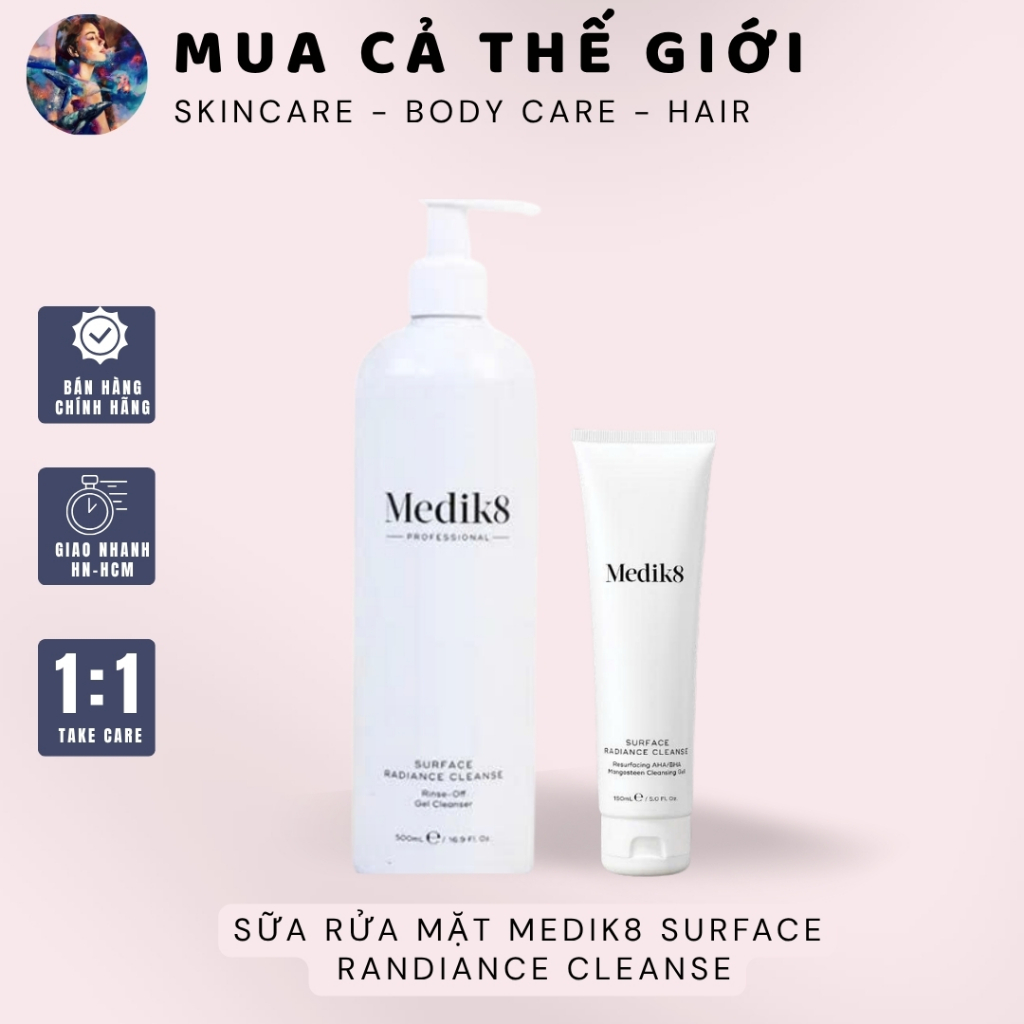 Sữa rửa mặt Medik8 Surface Randiance Cleanse