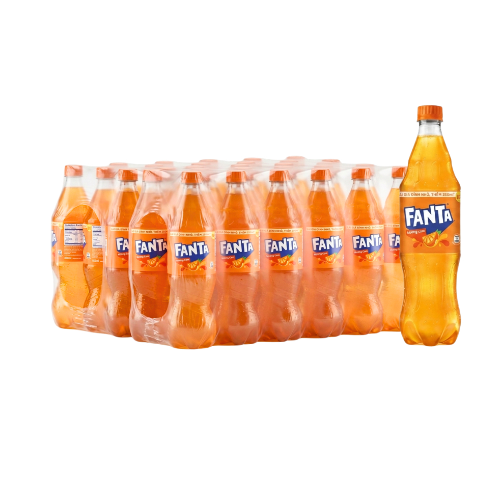 Thùng 12 chai nước ngọt Fanta cam 850ml