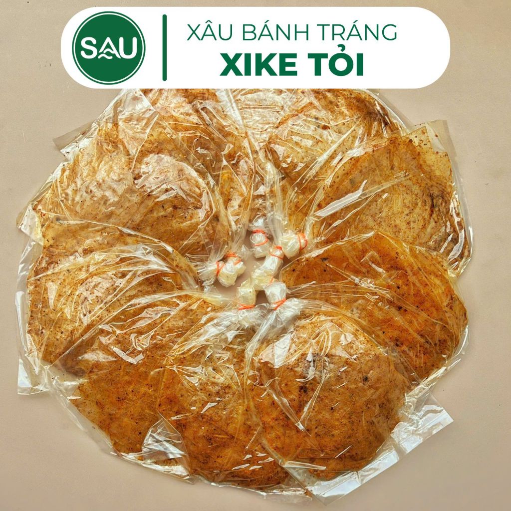 Xâu Bánh Tráng Muối Sặc Tỏi Phi Cay Cay Siêu Dính - Mở Ra Ăn Ngay | SÂU BÁNH TRÁNG