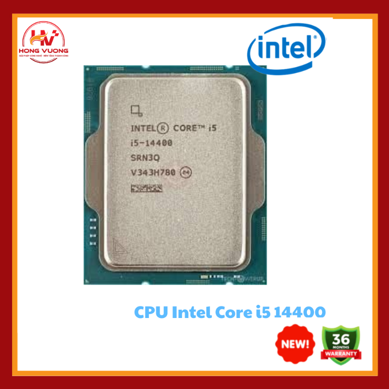 (Full VAT) CPU Intel Core i5 14400/14400F Tray New Không Fan - Bảo hành 36 tháng