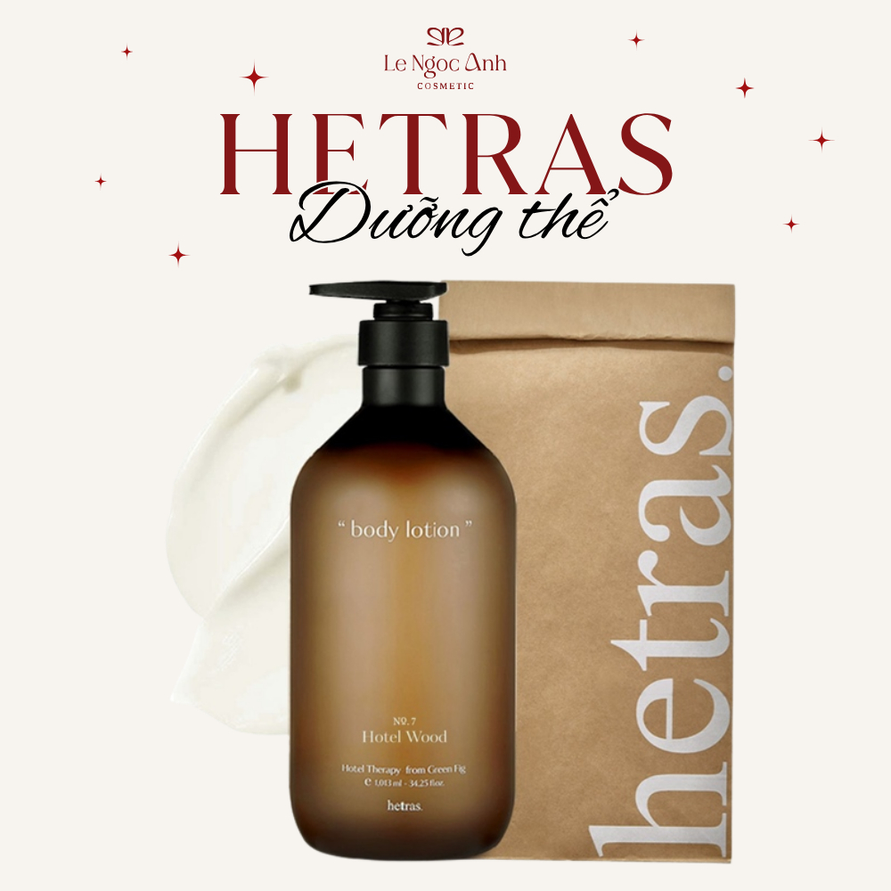 Dưỡng Thể HETRAS Hotel Therapy Body Lotion 1013ml – Hotel Wood