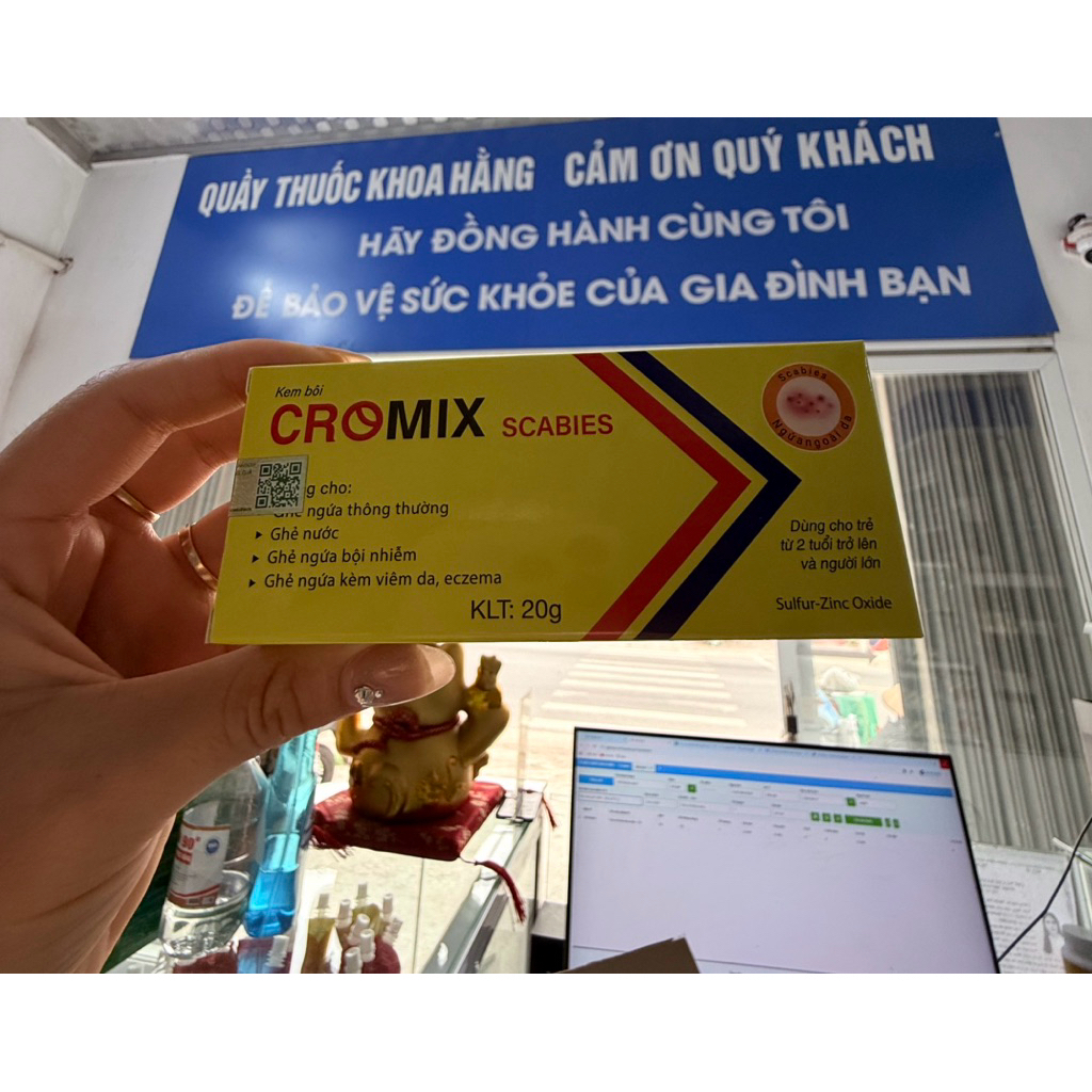 Kem bôi ghẻ Cromix-Tuýp 20g