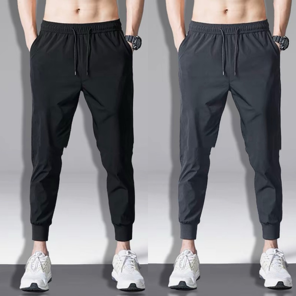 Quần Jogger Thể Thao Trơn Basic Nam Nữ , Chất Vải Poly 2 Da Chính Phẩm