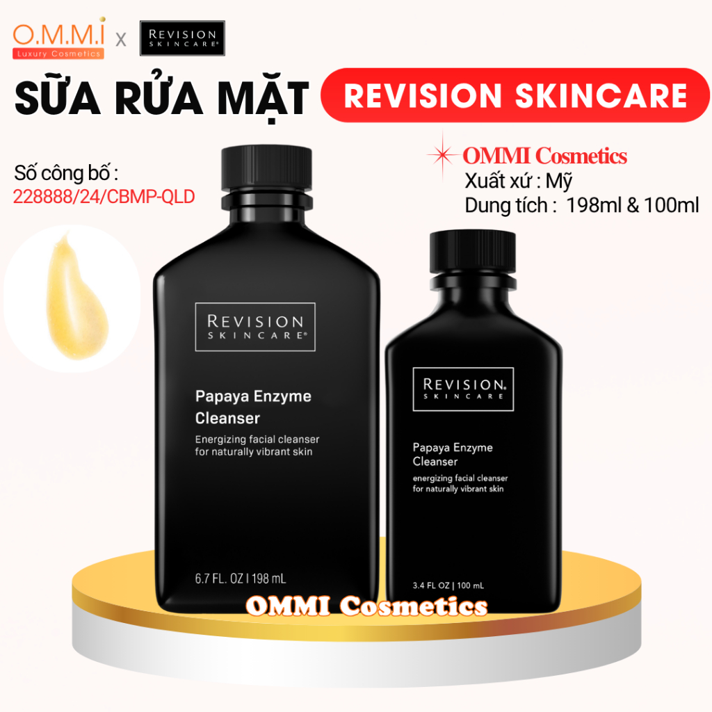 REVISION – Sữa rửa mặt đu đủ Papaya Enzyme Cleanser | OMMI Luxury